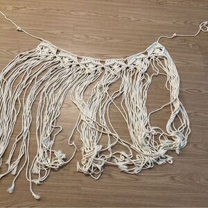 Bohemian Cream Macrame Wall Hanging